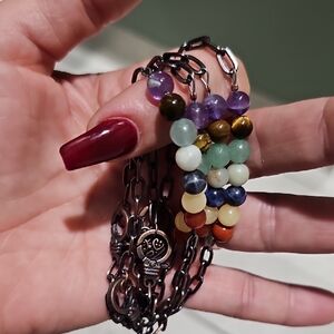 Multicolor Beaded Chain Bracelet